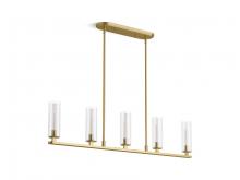 Kohler Lighting 35877-CH05-2GL - Crue 45 in. Linear Chandelier