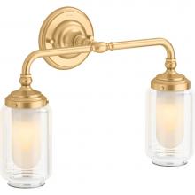 Kohler Lighting 72582-2GL - ARTIFACTS™ DOUBLE SCONCE