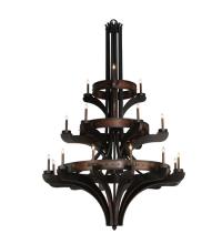 2nd Avenue Designs White 115048 - 62"W Castilla 21 LT Three Tier Chandelier