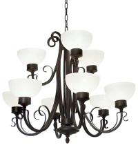 2nd Avenue Designs White 116424 - 36" Wide Mirasol 9 Light Chandelier