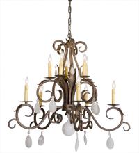 2nd Avenue Designs White 120832 - 32" Wide Anassa 10 Light Chandelier