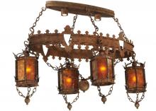 2nd Avenue Designs White 132229 - 58"L Valhalla 4 LT Oblong Chandelier