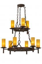 2nd Avenue Designs White 144754 - 33" Wide Newcastle 9 Light Two Tier Chandelier