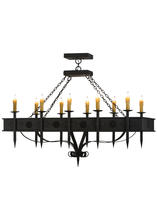 2nd Avenue Designs White 151155 - 66"L Calandra 10 LT Oblong Chandelier