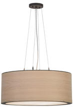 2nd Avenue Designs White 153283 - 24"W Cilindro White Oak Veneer Pendant