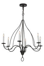 2nd Avenue Designs White 154071 - 36"W Polonaise 6 LT Chandelier