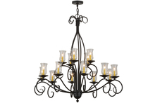 2nd Avenue Designs White 156193 - 48"W Sienna 15 LT Two Tier Chandelier