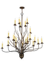 2nd Avenue Designs White 156313 - 54"W Sycamore 22 LT Chandelier