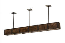 2nd Avenue Designs White 165255 - 72" Long Giradeau Wood Beam Oblong Pendant