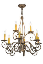 2nd Avenue Designs White 165963 - 26" Wide Grace 10 Light Chandelier