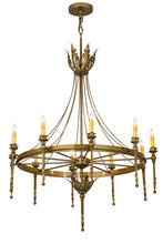 2nd Avenue Designs White 172362 - 36"W Amaury 10 LT Chandelier