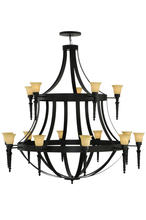 2nd Avenue Designs White 176601 - 72"W Pontoise 15 LT Chandelier