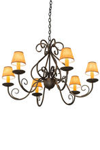 2nd Avenue Designs White 182593 - 36" Wide Jenna 6 Light Chandelier