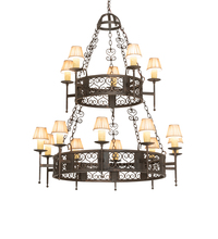 2nd Avenue Designs White 244797 - 48" Wide Toscano 15 Light Two Tier Chandelier