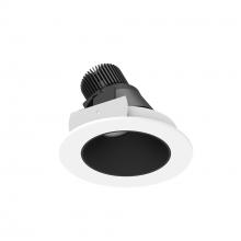 Nora NIO-4RSLA27QBMPW - 4" Iolite LED Round Adjustable Slot, 10-Degree Optic, 850lm / 12W, 2700K, Black Reflector /