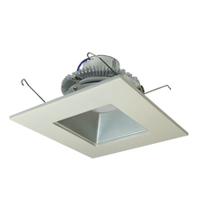 Nora NLCBC2-65627HZW/10 - 6" Cobalt Click LED Retrofit, Square Reflector, 1000lm / 12W, 2700K, Haze Reflector / White