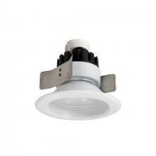 Nora NRMC3-52L130FMPW - 5" Marquise III Retrofit, Matte Powder White Baffle/Matte Powder White Flange, 120-277V; 0-10V