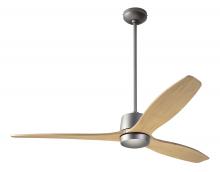 Modern Fan Co. ARB-GT-54-MP-NL-CC - Arbor DC Fan; Graphite Finish; 54" Maple Blades; No Light; Wall/Remote Combo Control