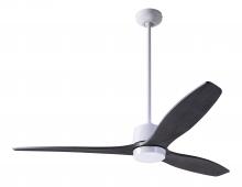 Modern Fan Co. ARB-GW-54-EB-NL-CC - Arbor DC Fan; Gloss White Finish; 54" Ebony Blades; No Light; Wall/Remote Combo Control