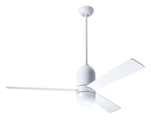 Modern Fan Co. CIR-GW-50-AL-NL-CC - Cirrus DC Fan; Gloss White Finish; 50" Aluminum Blades; No Light; Wall/Remote Combo Control