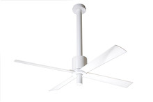 Modern Fan Co. PEN-GW-52-WH-NL-CC - Pensi DC Fan; Gloss White Finish; 52" White Blades; No Light; Wall/Remote Combo Control