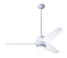 Modern Fan Co. VEL-GW-48-DK-853-CC - Velo DC Fan; Gloss White Finish; 48" Dark Blades; 17W LED; Wall/Remote Combo Control