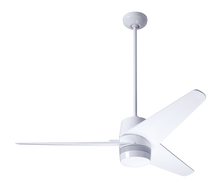 Modern Fan Co. VEL-GW-48-DK-NL-CC - Velo DC Fan; Gloss White Finish; 48" Dark Blades; No Light; Wall/Remote Combo Control