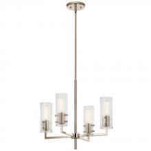 Kichler 52678PN - Velestino 20.5" 4-Light Chandelier in Polished Nickel