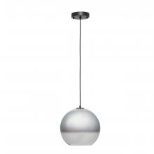 Carro USA P-G1211011A1 - CARRO HOME Helos Big Sphere Glass Pendant Light – Chrome Gray