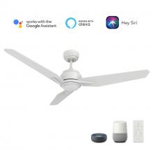 Carro USA VS483J3-L11-W1-1 - Tracer 48'' Smart Ceiling Fan with Remote, Light Kit Included?Works with Google Assistant an