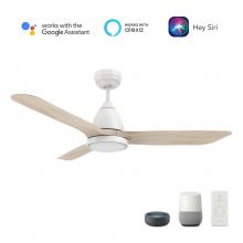 Carro USA VS523F3-L12-WM1-1 - Garrick 52'' Smart Ceiling Fan with Remote, Light Kit Included?Works with Google Assistant a