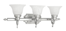 Livex Lighting 1283-91 - 3 Light Brushed Nickel Bath Light