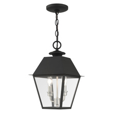 Livex Lighting 27217-04 - 2 Lt Black Outdoor Pendant Lantern