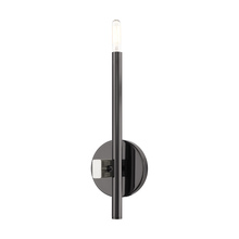 Livex Lighting 49341-46 - 1 Lt Black Chrome  ADA Single Sconce