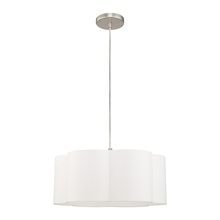 Livex Lighting 52155-91 - 1 Lt Brushed Nickel Pendant