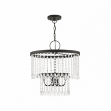 Livex Lighting 51064-04 - 4 Lt Black Pendant Chandelier