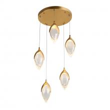 LNC Home HA05318 - Evacampbell LED 5-Lights Chandelier