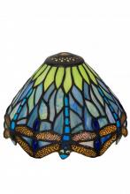 Meyda Green 10524 - 7" Wide Tiffany Hanginghead Dragonfly Shade