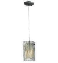 Meyda Green 111349 - 5"Sq Metro Fusion Branches Quadrato Mini Pendant