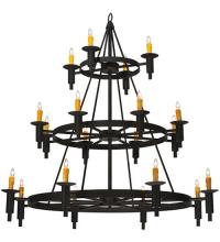 Meyda Green 116151 - 60"W Carella 20 LT Three Tier Chandelier