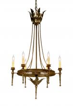 Meyda Green 116297 - 24" Wide Amaury 6 Light Chandelier