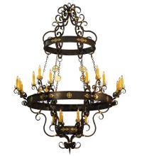 Meyda Green 116669 - 72"W Santino 24 LT Chandelier