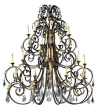 Meyda Green 124019 - 72"W Serratina 32 LT Chandelier