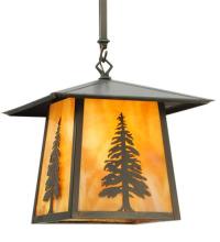 Meyda Green 129504 - 12"Sq Stillwater Tall Pine Pendant