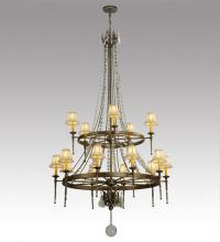 Meyda Green 132050 - 48" Wide Amaury 15 Light Two Tier Chandelier