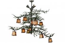 Meyda Green 138383 - 48"W Pine Branch Valley View 12 LT W/Uplights Chandelier