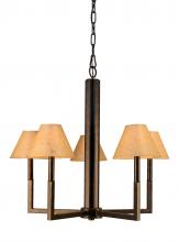 Meyda Green 138716 - 24" Wide Rula 5 Light Chandelier