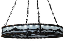 Meyda Green 141804 - 42" Wide Mountain Range Ring Chandelier