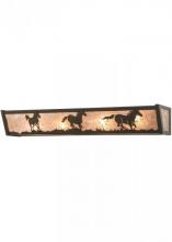 Meyda Green 151691 - 30" Wide Running Horses Vanity Light