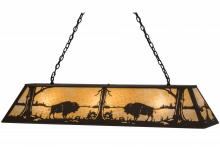 Meyda Green 155766 - 60" Long Buffalo at Lake Oblong Pendant